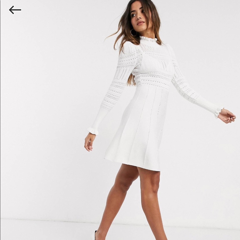 River Island Knitted Mini Dress with Detail